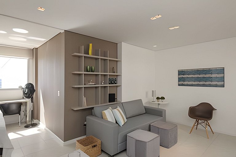 2201 Apartamento decorado no Centro