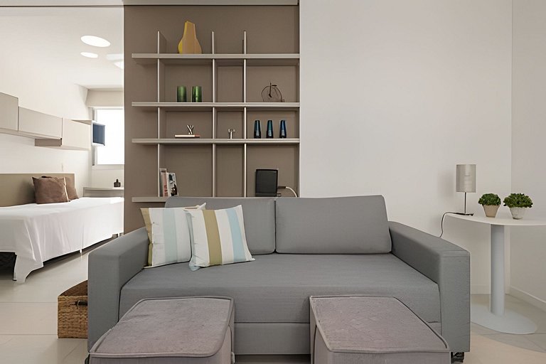 2201 Apartamento decorado no Centro