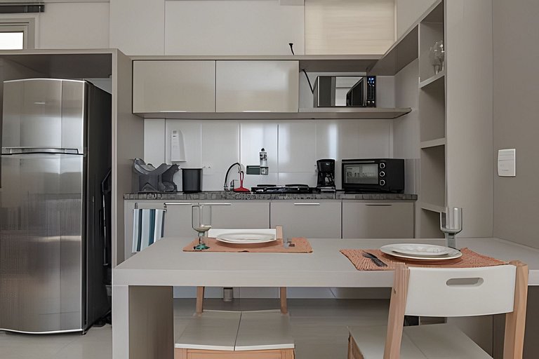 2201 Apartamento decorado no Centro